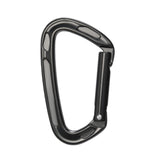 Maxbell Carabiner Clip D Shape Spring Snaps Key Ring Hook for Outdoor Camping Sports Black