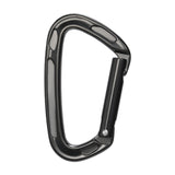 Maxbell Carabiner Clip D Shape Spring Snaps Key Ring Hook for Outdoor Camping Sports Black