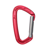 Maxbell Carabiner Clip D Shape Spring Snaps Key Ring Hook for Outdoor Camping Sports Red