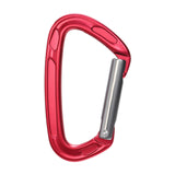 Maxbell Carabiner Clip D Shape Spring Snaps Key Ring Hook for Outdoor Camping Sports Red