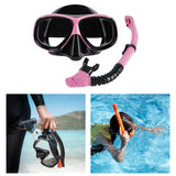 Maxbell 450 Degree Nearsighted Snorkel Set Goggles Diving Mask Adults Diving Goggles