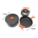 Maxbell 3Pcs Camping Cookware Set Camping Cooking Set for Hiking Kitchen Backpacking