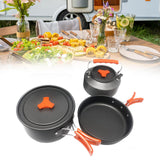 Maxbell 3Pcs Camping Cookware Set Camping Cooking Set for Hiking Kitchen Backpacking