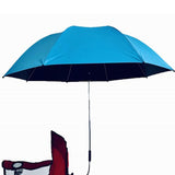 Maxbell 42" Beach Chair Umbrella with Clamp Universal Multipurpose Stroller Umbrella Lake Blue