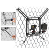 Maxbell Fence Mount for Sports Camera Shockproof Multipurpose for Recording Baseball Black