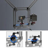 Maxbell Fence Mount for Sports Camera Shockproof Multipurpose for Recording Baseball Black