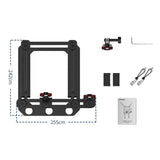 Maxbell Fence Mount for Sports Camera Shockproof Multipurpose for Recording Baseball Black