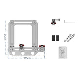 Maxbell Fence Mount for Sports Camera Shockproof Multipurpose for Recording Baseball Silver