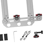 Maxbell Fence Mount for Sports Camera Shockproof Multipurpose for Recording Baseball Silver