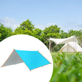 Maxbell Camping Tarp Rain Tarp Multifunctional Awning Canopy for Beach Travel Picnic blue