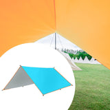 Maxbell Camping Tarp Rain Tarp Multifunctional Awning Canopy for Beach Travel Picnic blue