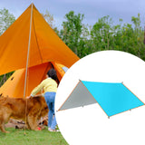 Maxbell Camping Tarp Rain Tarp Multifunctional Awning Canopy for Beach Travel Picnic blue