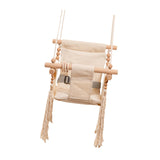 Maxbell Baby Swing Chair Wooden Nursery Swing Hammock for Park Backyard Bedroom