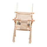 Maxbell Baby Swing Chair Wooden Nursery Swing Hammock for Park Backyard Bedroom