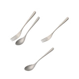 Maxbell Spoon Fork Easy Carrying Reusable Cutlery for Restaurant Home Birthday Party Spoon and Fork