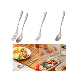 Maxbell Spoon Fork Easy Carrying Reusable Cutlery for Restaurant Home Birthday Party Spoon and Fork