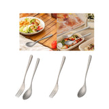 Maxbell Spoon Fork Easy Carrying Reusable Cutlery for Restaurant Home Birthday Party Spoon and Fork