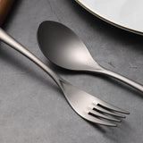 Maxbell Spoon Fork Easy Carrying Reusable Cutlery for Restaurant Home Birthday Party Spoon and Fork