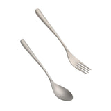 Maxbell Spoon Fork Easy Carrying Reusable Cutlery for Restaurant Home Birthday Party Spoon and Fork