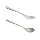 Maxbell Spoon Fork Easy Carrying Reusable Cutlery for Restaurant Home Birthday Party Spoon and Fork