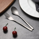 Maxbell Spoon Fork Easy Carrying Reusable Cutlery for Restaurant Home Birthday Party Spoon and Fork