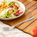 Maxbell Spoon Fork Easy Carrying Reusable Cutlery for Restaurant Home Birthday Party Fork