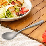 Maxbell Spoon Fork Easy Carrying Reusable Cutlery for Restaurant Home Birthday Party Spoon
