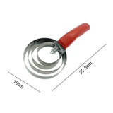Maxbell 4 Rings Curry Comb Convenient Multifunctional Horse Brush for Dog Goat Sheep Red