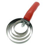 Maxbell 4 Rings Curry Comb Convenient Multifunctional Horse Brush for Dog Goat Sheep Red