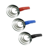 Maxbell 4 Rings Curry Comb Convenient Multifunctional Horse Brush for Dog Goat Sheep Red