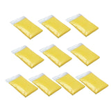 Maxbell 10x Emergency Raincoats Camping with Drawstring Hood Disposable Rain Ponchos Yellow