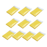 Maxbell 10x Emergency Raincoats Camping with Drawstring Hood Disposable Rain Ponchos Yellow