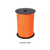Maxbell 328ft Parachute Cord Outdoor Camping Binding Rope for Hiking Camping Outdoor Orange