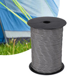 Maxbell 328ft Parachute Cord Outdoor Camping Binding Rope for Hiking Camping Outdoor Gray