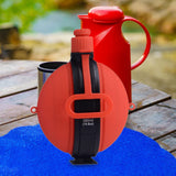 Maxbell Silicone Sports Bottle 580ml Capacity Leakproof for Camping Gym Sports Red