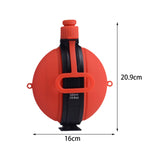 Maxbell Silicone Sports Bottle 580ml Capacity Leakproof for Camping Gym Sports Red