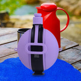 Maxbell Silicone Sports Bottle 580ml Capacity Leakproof for Camping Gym Sports Purple