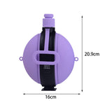Maxbell Silicone Sports Bottle 580ml Capacity Leakproof for Camping Gym Sports Purple