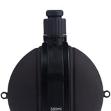 Maxbell Silicone Sports Bottle 580ml Capacity Leakproof for Camping Gym Sports Black