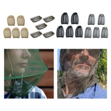 Maxbell 5 Pieces Head Net Cover Fishing Cap for Fishing Adventure Outdoor Activities Yellow