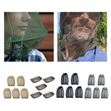 Maxbell 5 Pieces Head Net Cover Fishing Cap for Fishing Adventure Outdoor Activities Yellow