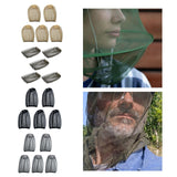 Maxbell 5 Pieces Head Net Cover Fishing Cap for Fishing Adventure Outdoor Activities Yellow