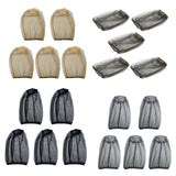 Maxbell 5 Pieces Head Net Cover Fishing Cap for Fishing Adventure Outdoor Activities Yellow