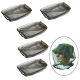Maxbell 5 Pieces Head Net Cover Fishing Cap for Fishing Adventure Outdoor Activities Green