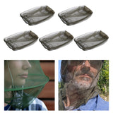 Maxbell 5 Pieces Head Net Cover Fishing Cap for Fishing Adventure Outdoor Activities Green