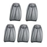 Maxbell 5 Pieces Head Net Cover Fishing Cap for Fishing Adventure Outdoor Activities Light Gray