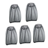 Maxbell 5 Pieces Head Net Cover Fishing Cap for Fishing Adventure Outdoor Activities Light Gray