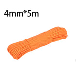 Maxbell Paracord Heavy Duty Multifunctional Tent Rope for Boating Garden Backpacking Orange