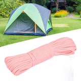 Maxbell Paracord Heavy Duty Multifunctional Tent Rope for Boating Garden Backpacking Pink