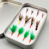 Maxbell 12Pcs Fly Fishing Lures Trout Lures Fishing Baits for Bluegill Perch Snapper